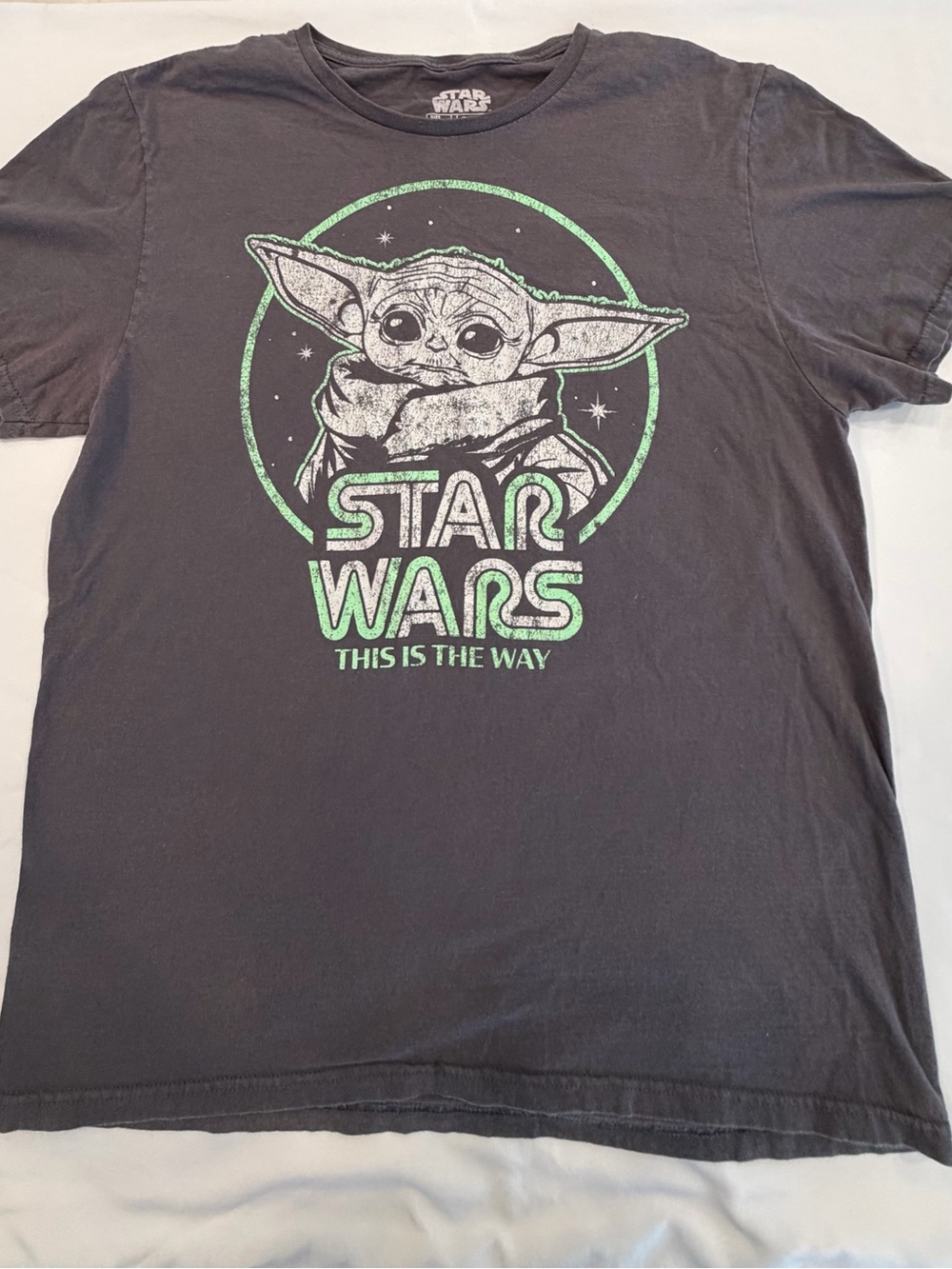 MAD Engine Star Wars 'Grogu' Graphic Tee - Black with Green